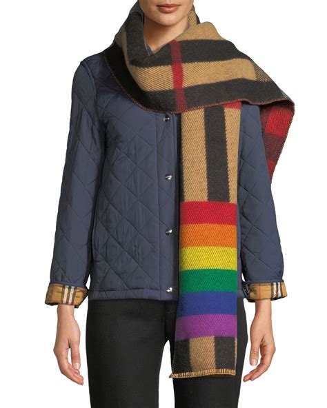 burberry rainbow shawl|genuine burberry scarf.